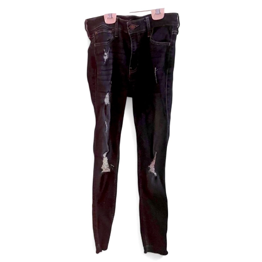 High rise dark wash jeans